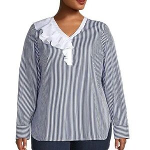 HARSHMAN, 
Vivienne Striped Popover Tunic